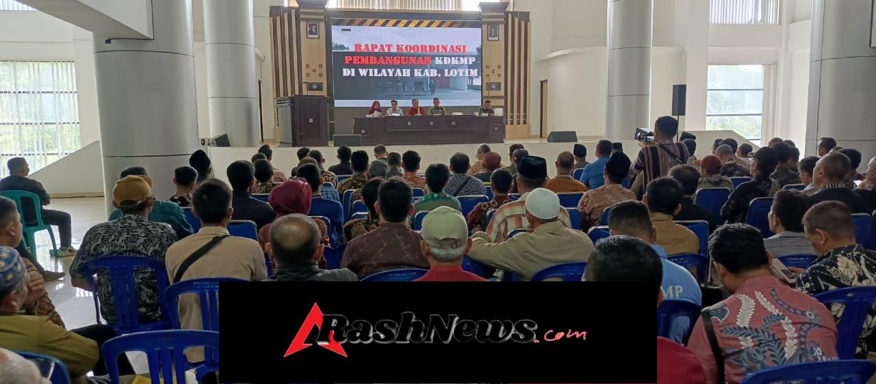 Rakor Pembangunan KDMP Lombok Timur, Dandim 1615/Lotim Tegaskan Komitmen TNI AD