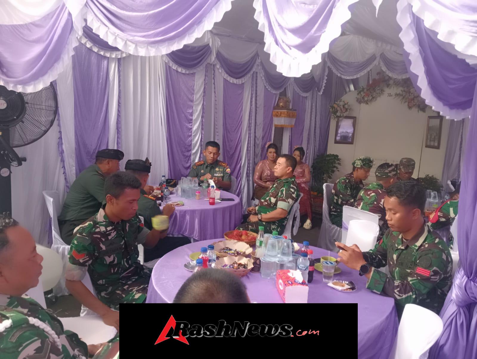 Dandim 1609/Buleleng Hadiri Pernikahan Anak Serma Nengah Sukapada, Babinsa dan Bhabinkamtibmas Laksanakan Pengamanan