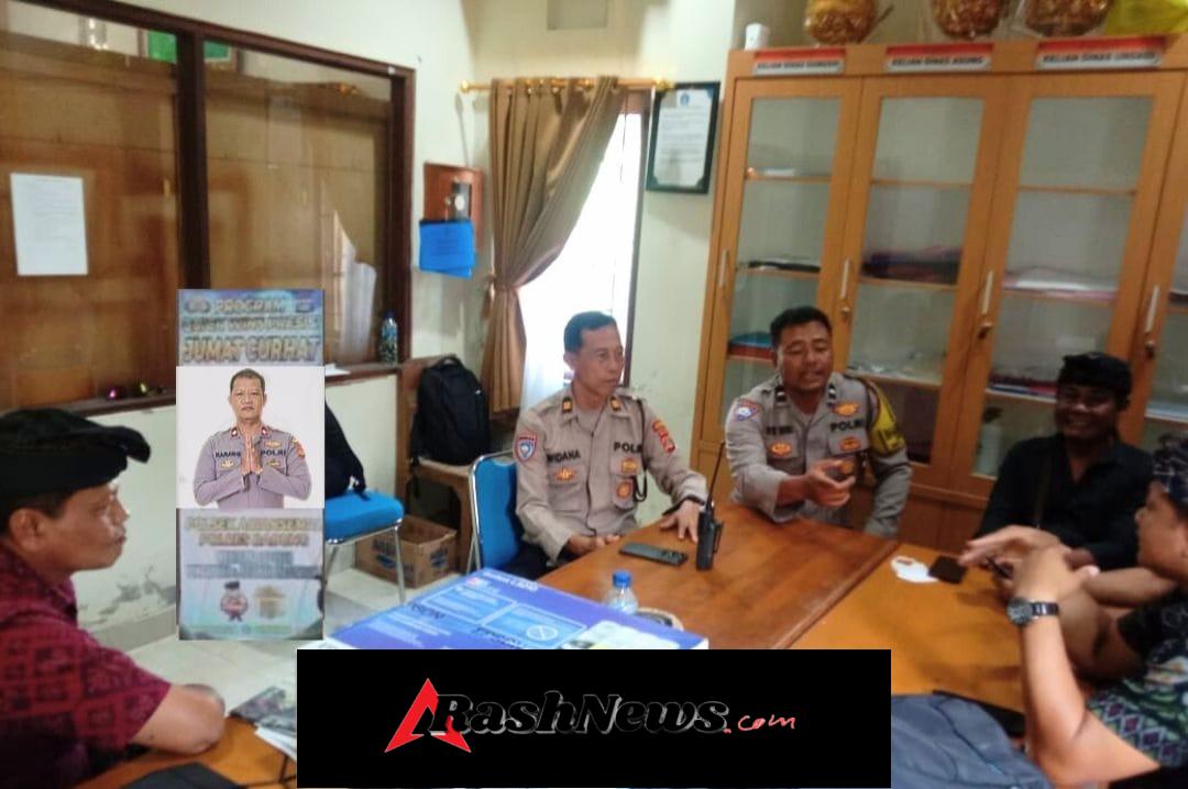 Serap Aspirasi Masyarakat, Polsek Abiansemal Gelar Program Jumat Curhat