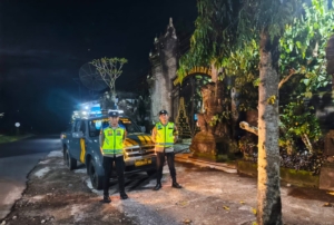 Upaya Ciptakan Situasi Kamtibmas Kondusif di Jam Rawan, Polsek Pupuan Intensifkan Patroli Wilayah