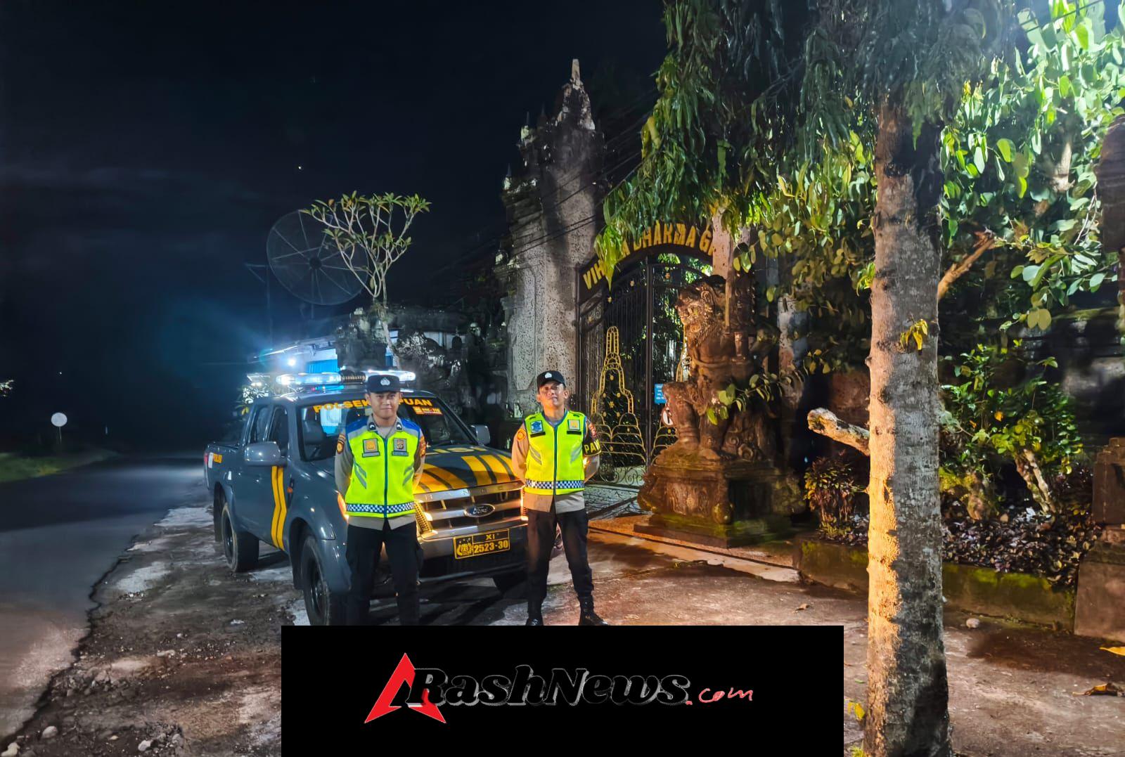 Upaya Ciptakan Situasi Kamtibmas Kondusif di Jam Rawan, Polsek Pupuan Intensifkan Patroli Wilayah