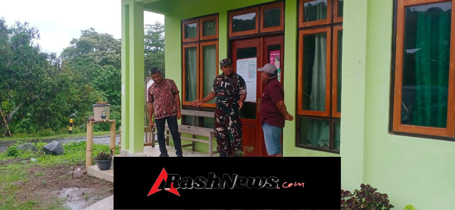Babinsa Desa Rowa Dukung Persiapan Pembangunan Koperasi Merah Putih