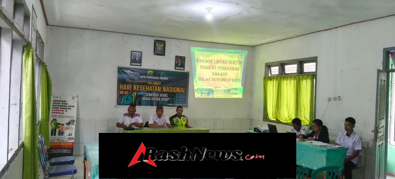 Koramil 1612-05/Satarmese Hadiri Rapat Lintas Sektor Puskesmas Narang