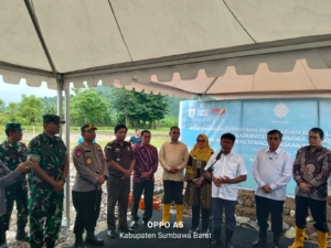 Kodim 1628/Sumbawa Barat Siap Bersinergi, Dandim Hadiri Groundbreaking BLK KSB