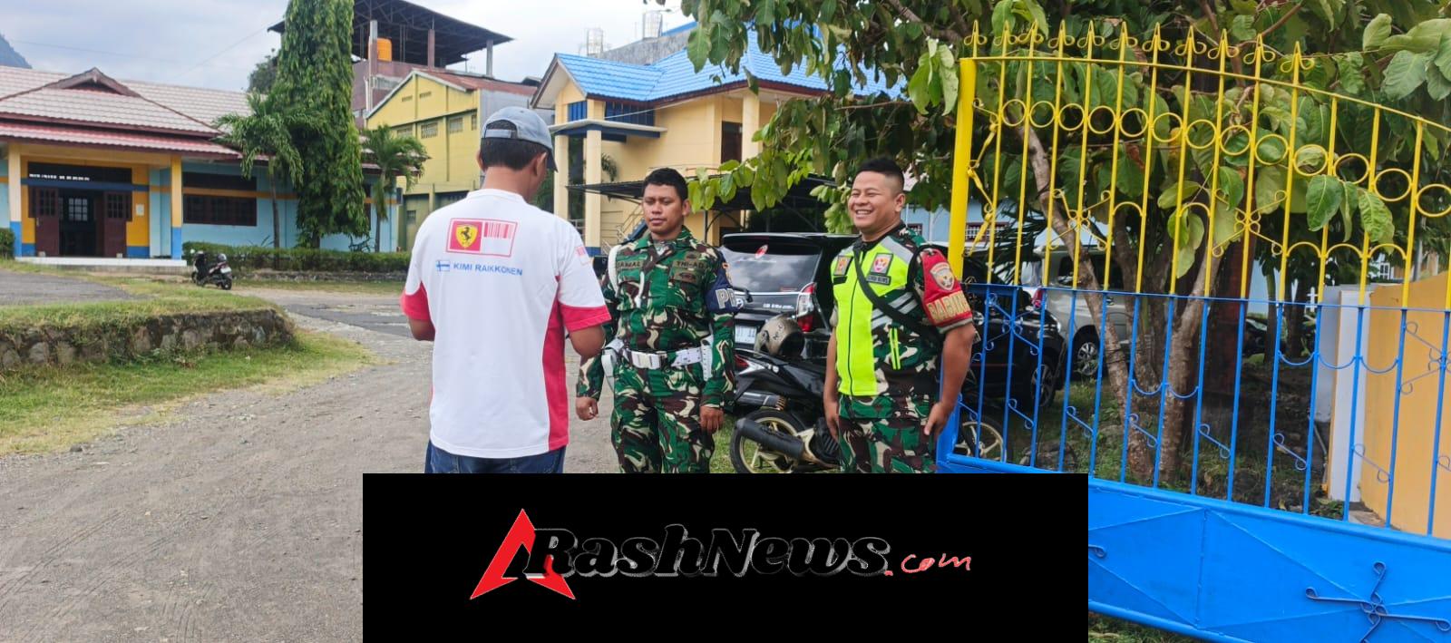 Kegiatan Karya Bakti, Babinsa dan Kompi Senapan C Sigap Tanggulangi Pohon Tumbang