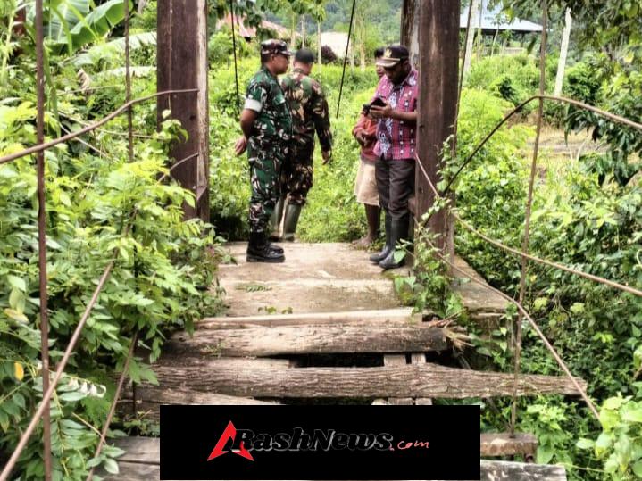 Dukung Akses Masyarakat, TNI Turut Tinjau Rencana Pembangunan Jembatan Gantung