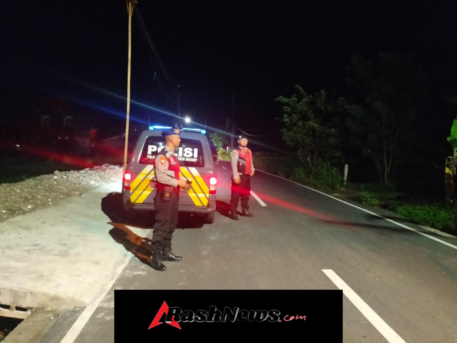 Jaga Keamanan Wilayah Saat Masyarakat Terlelap, Samapta Polsek Abiansemal Gelar Patroli Subuh