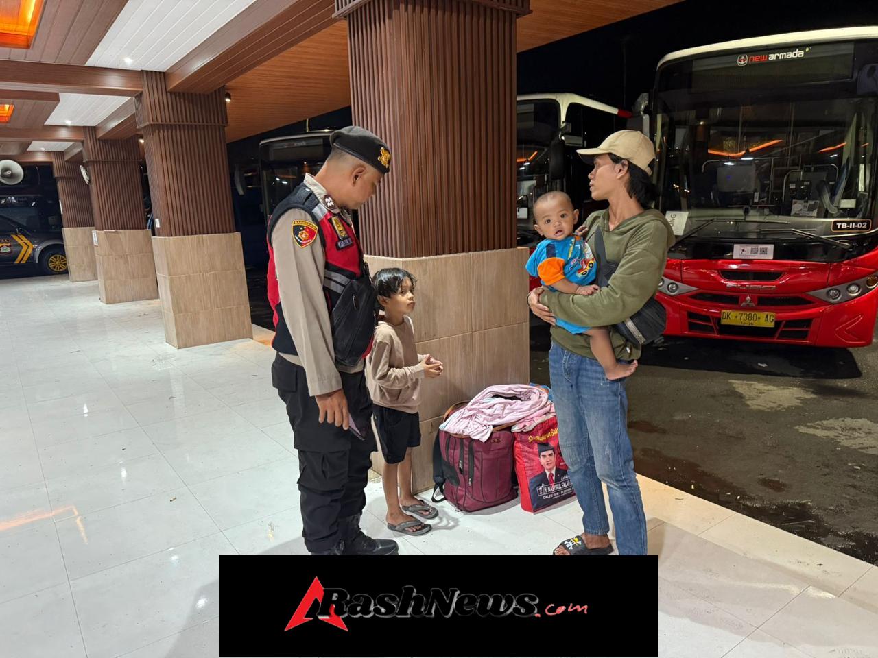 Polsek Denpasar Utara Gelar KRYD di Terminal Ubung, Cegah Gangguan Kamtibmas dan Premanisme