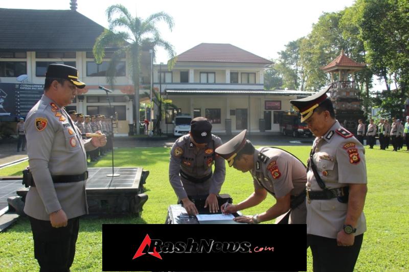 Polres Tabanan Gelar Upacara Sertijab Tiga Kapolsek, Wujud Penyegaran dan Penguatan Kinerja Organisasi