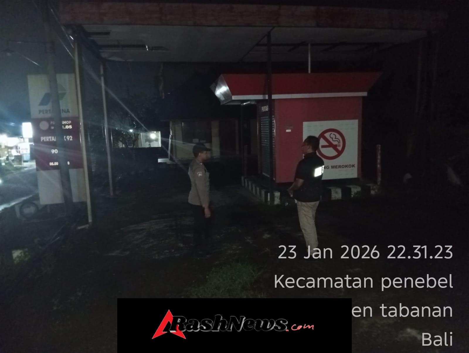 Cegah terjadinya Kriminalitas pada malam hari, Polsek Penebel laksanakan Patroli Blue Light