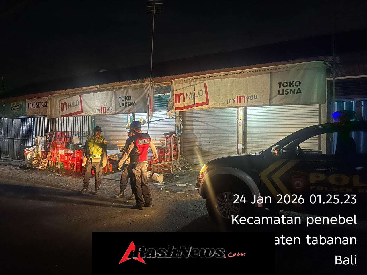 Antisipasi Gangguan Kamtibmas Polsek Penebel  Patroli Subuh