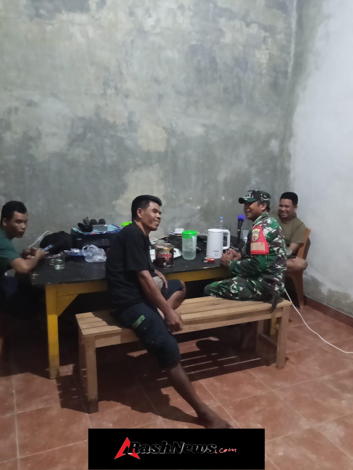 Ciptakan Situasi Kondusif, Babinsa Jereweh Laksanakan Patroli Wilayah