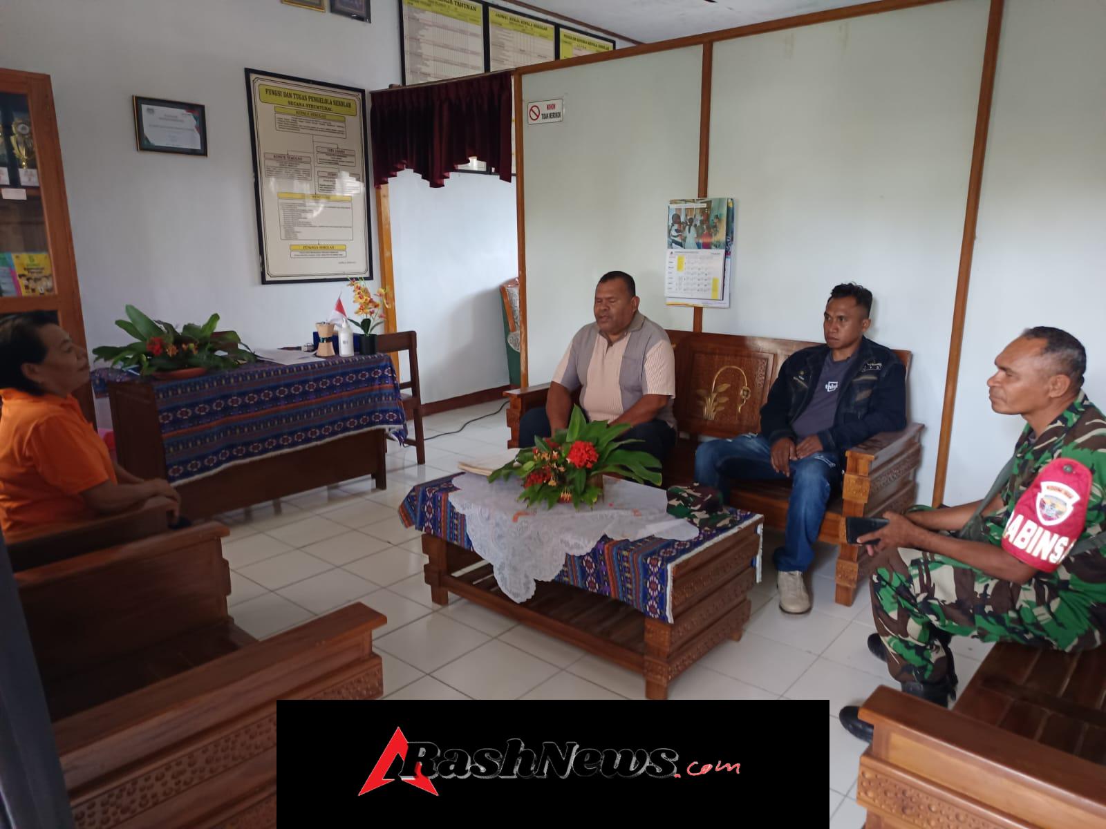 Sinergi Babinsa Dan Sekolah Jaga Lingkungan Pendidikan