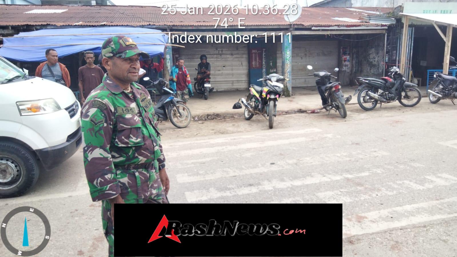 Antisipasi Bencana Alam, Koramil Mollo Utara Laksanakan Himbauan Kamtibmas di Pasar Kapan