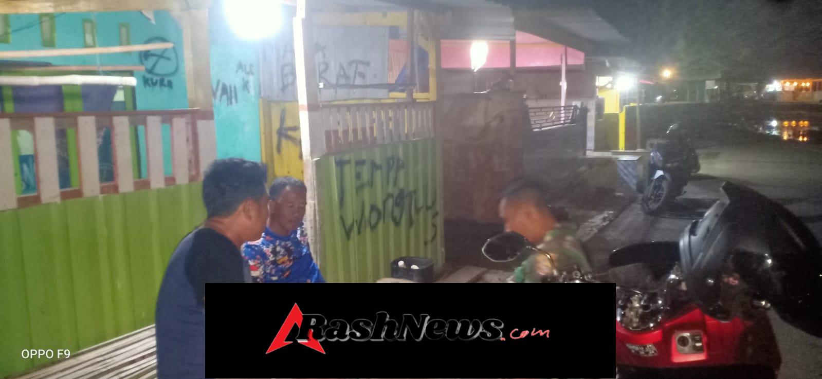 Anggota Koramil Poto Tano Tingkatkan Keamanan Wilayah Lewat Patroli Malam