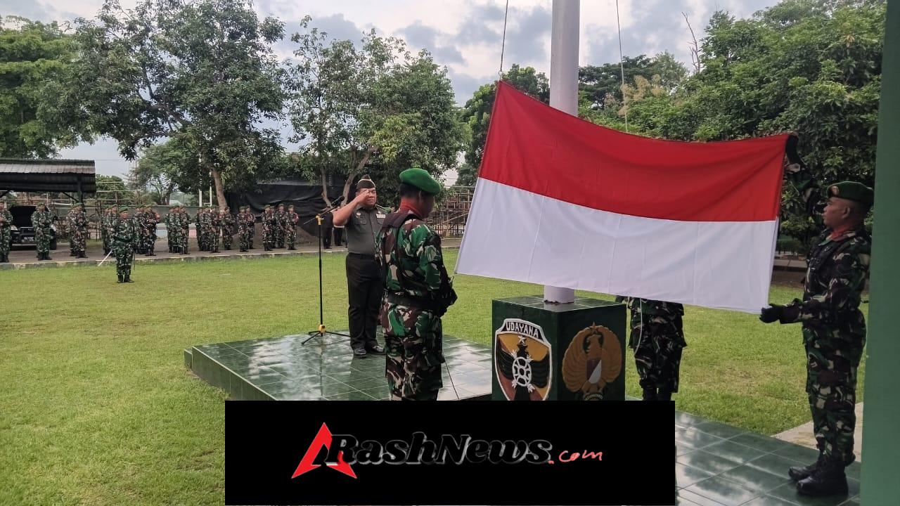 Ratusan Personel Ikuti Upacara Bendera Mingguan di Makodim 1614/Dompu