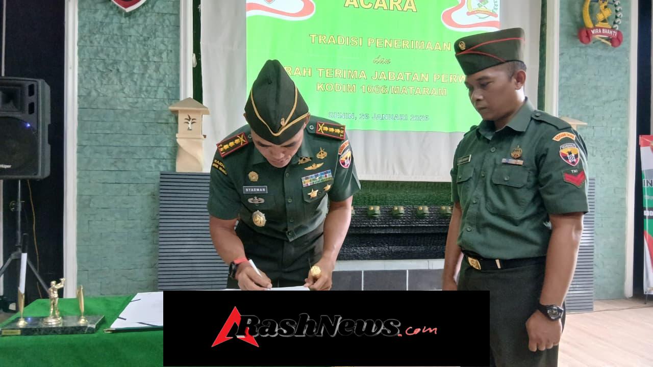 Sertijab Perwira Kodim 1606 Teguhkan Profesionalisme Prajurit