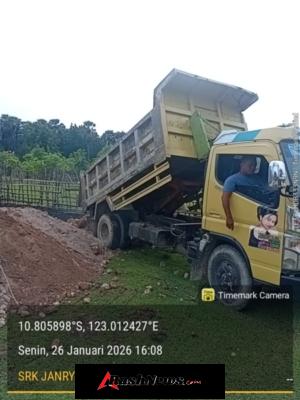 Pematangan Pondasi KDKMP Oebatu Berjalan Tertib dan Lancar