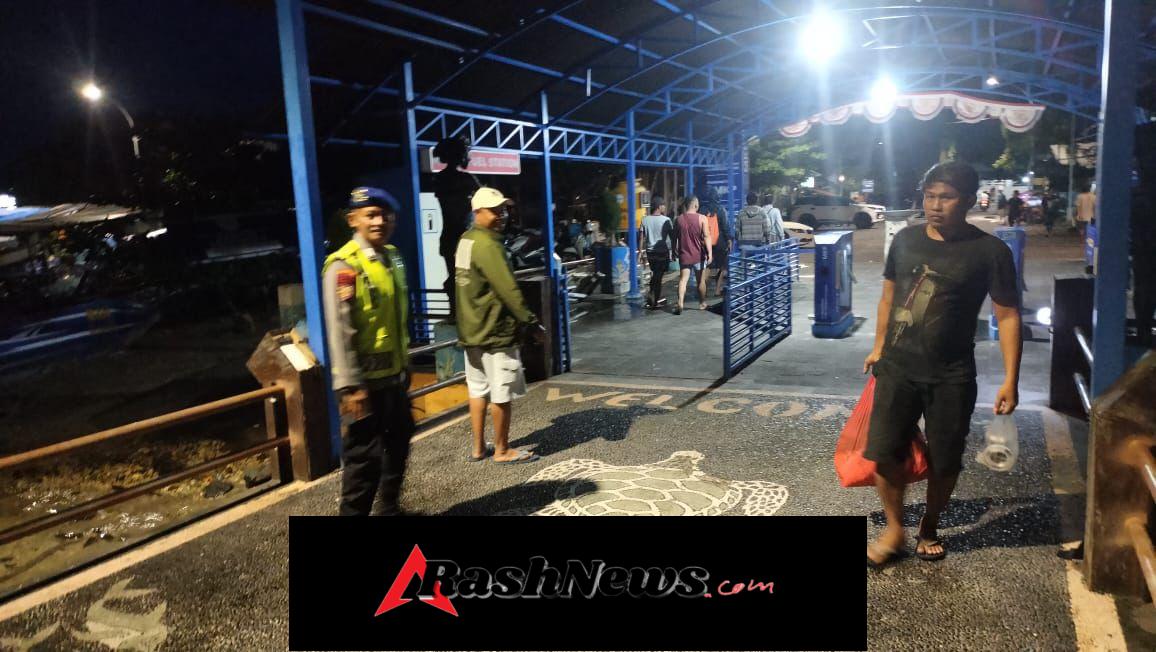 Gelar Patroli Malam Di Kawasan Pesisir Serangan Satpolairud Polresta Denpasar Jaga Kamtibmas