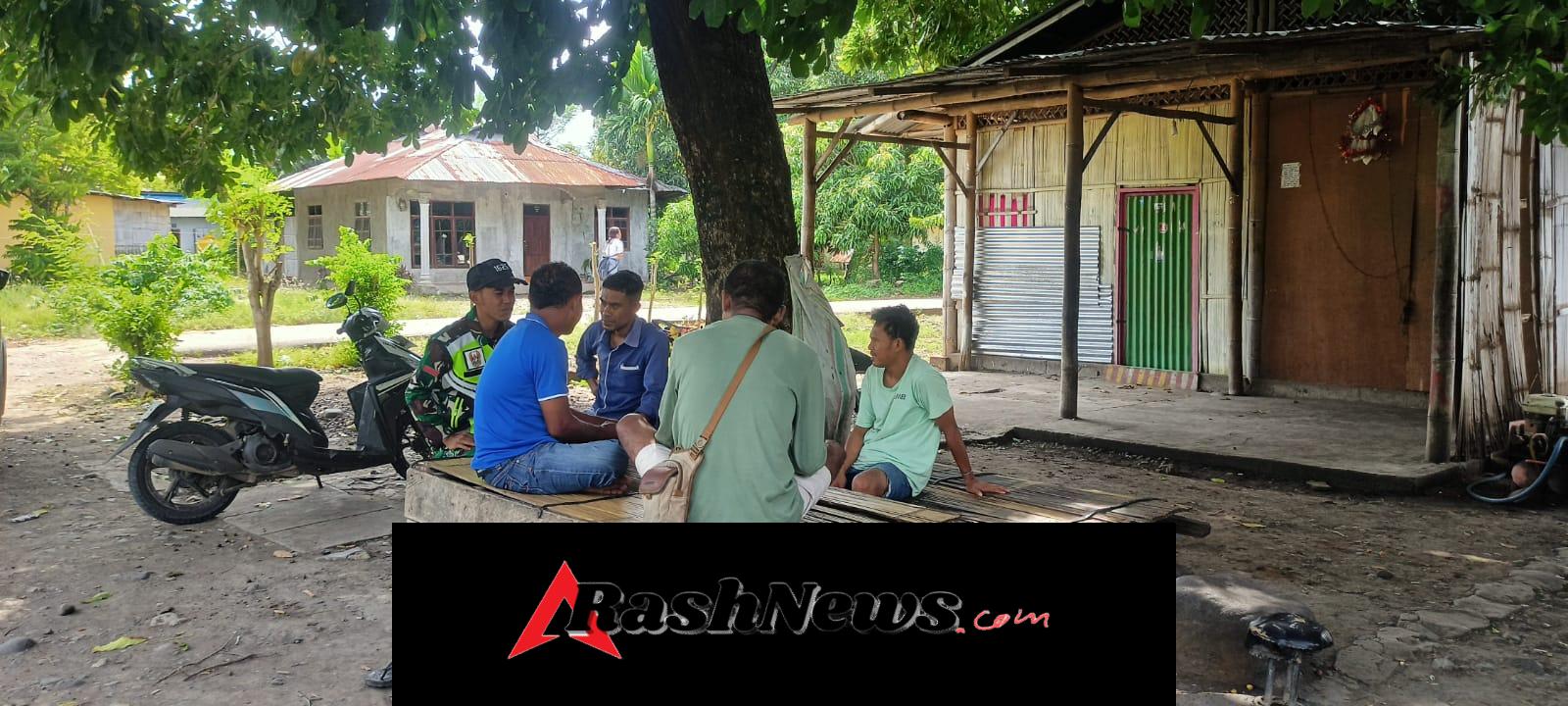 Babinsa Koramil Aesesa Laporan Situasi Aman Selama Monitoring di Desa Tutubada