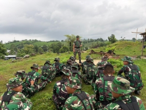 Pangkalan, Prajurit Denma Brigif TP/31/PS Tetap Mengasah Latihan Dasar Sadar Tempur.