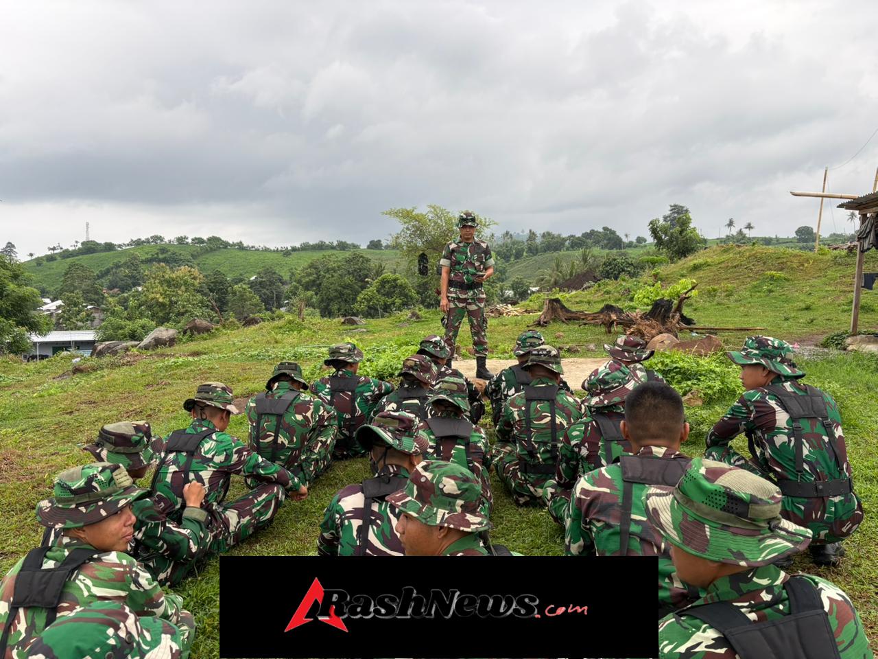 Pangkalan, Prajurit Denma Brigif TP/31/PS Tetap Mengasah Latihan Dasar Sadar Tempur.