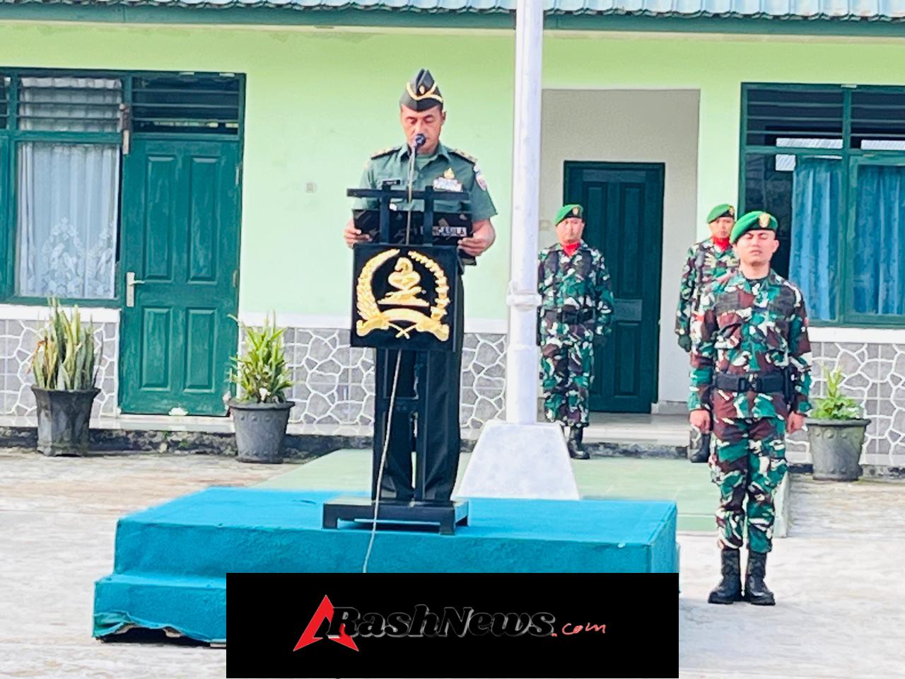 Kasdim 1613/Sumba Barat Pimpin Upacara di Lapangan Makodim