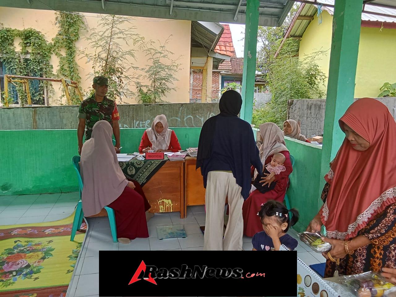 Peran Babinsa Taliwang Perkuat Layanan Gizi dan Kesehatan Ibu dan Anak di Lamontet