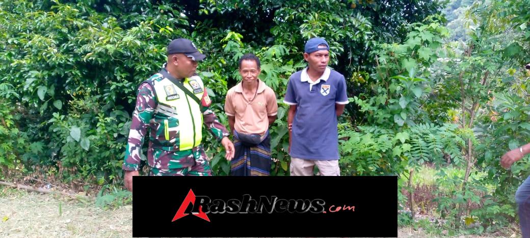 Warga Antusias, Babinsa Wolowaru Aktif Jaga Keamanan Wilayah Binaan