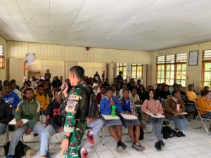 Satgas Yonif 743/PSY Perkuat Karakter Pelajar Papua Lewat Wawasan Kebangsaan