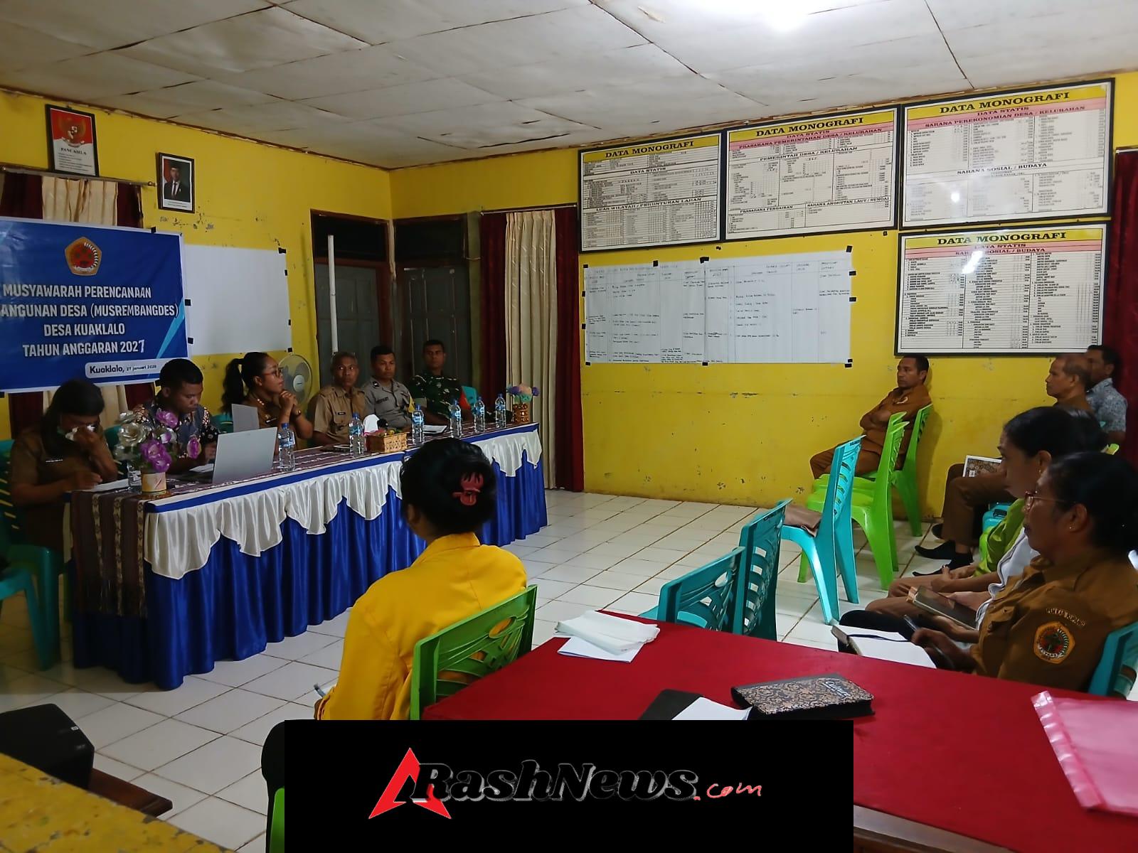 Sinergi Babinsa Dalam Musrenbang Desa Kuaklalo Taebeno