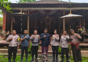 Safari Kamtibmas Kapolsek Blahbatuh Kunjungi Puri Ageng Blahbatuh