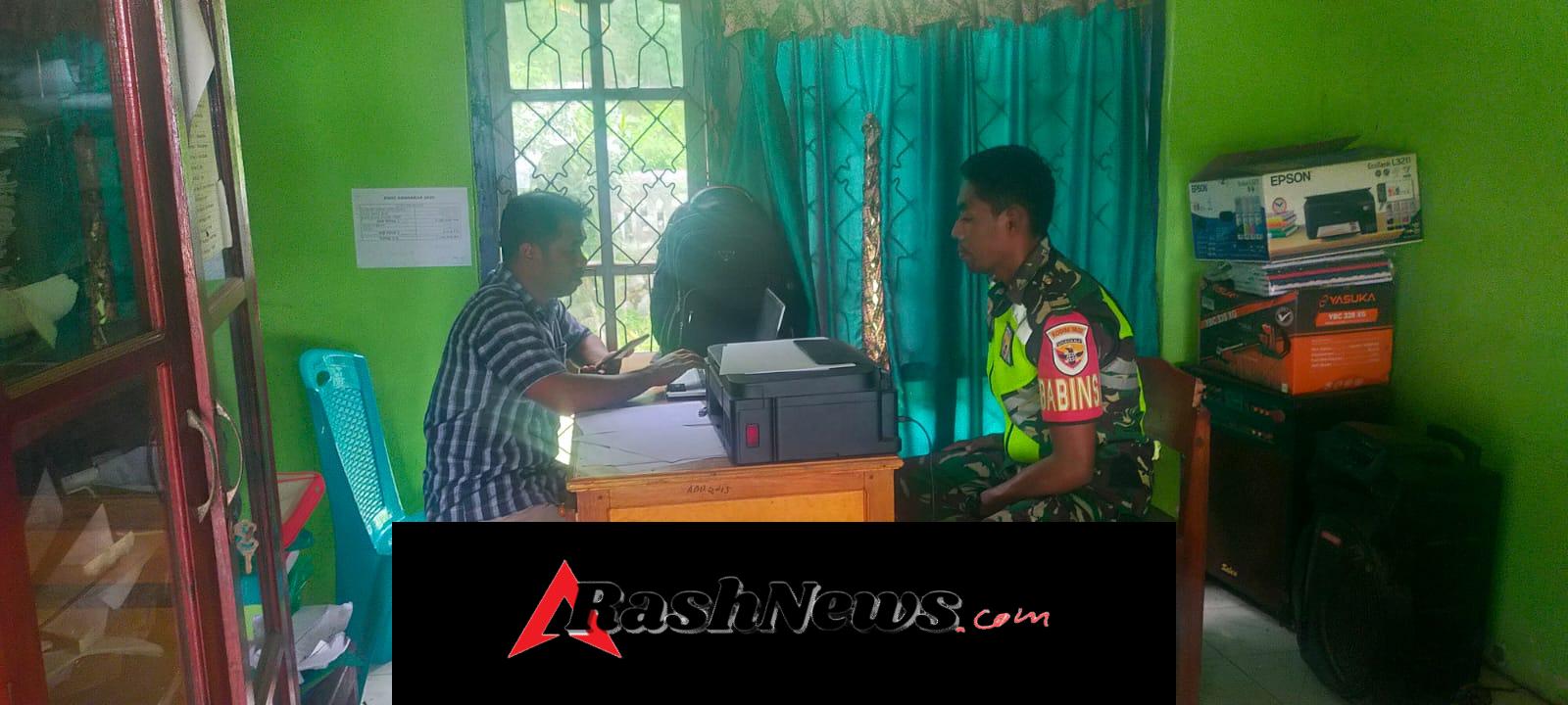 TNI AD Tingkatkan Kemanunggalan, Babinsa Ende Selatan Lakukan Puldatater Desa