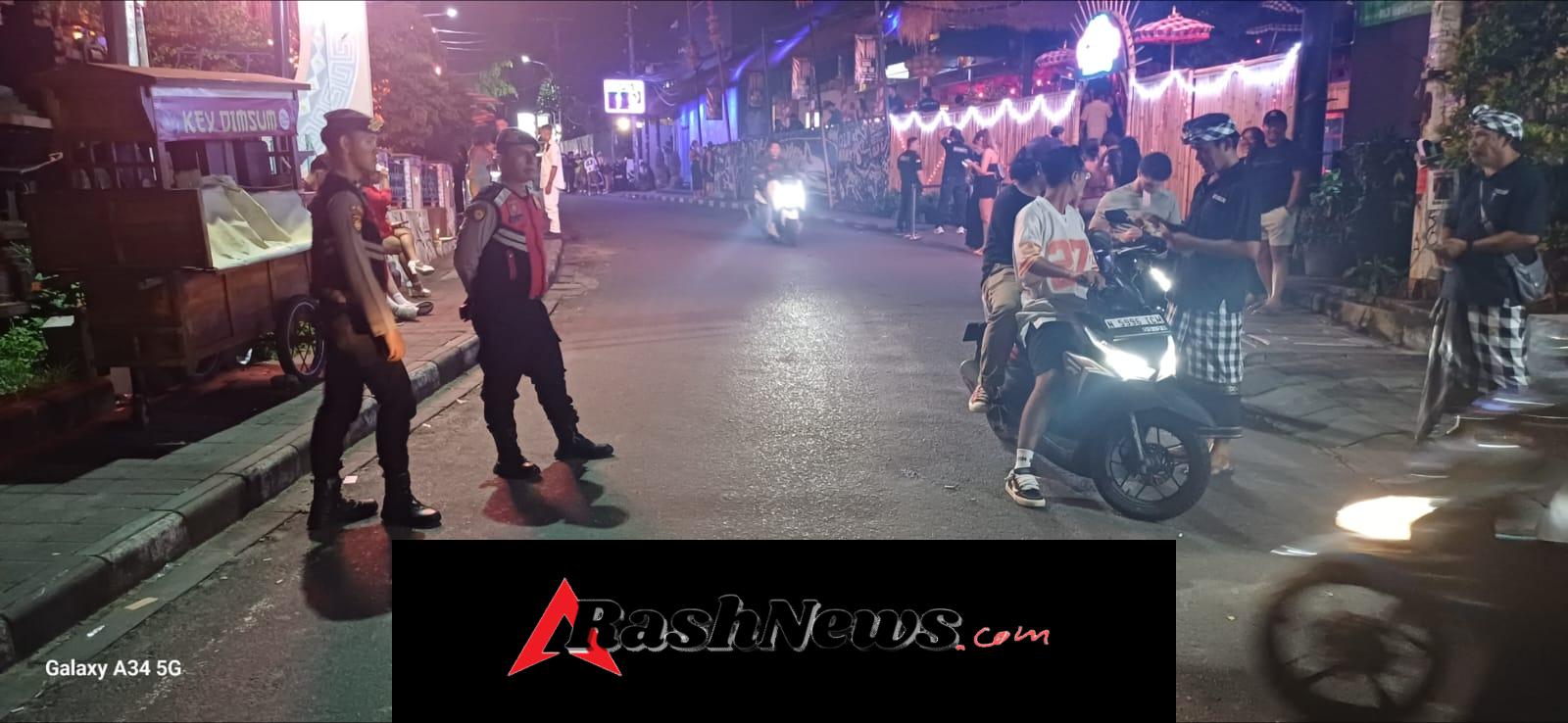 Tak Henti Patroli Polsek Kuta Utara Tingkatkan Keamanan Di Jalan Batu Mejan Canggu