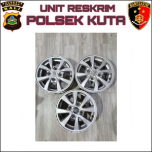 Unit Reskrim Polsek Kuta Ungkap Kasus Pencurian Velg dan Ban Mobil di Kedonganan