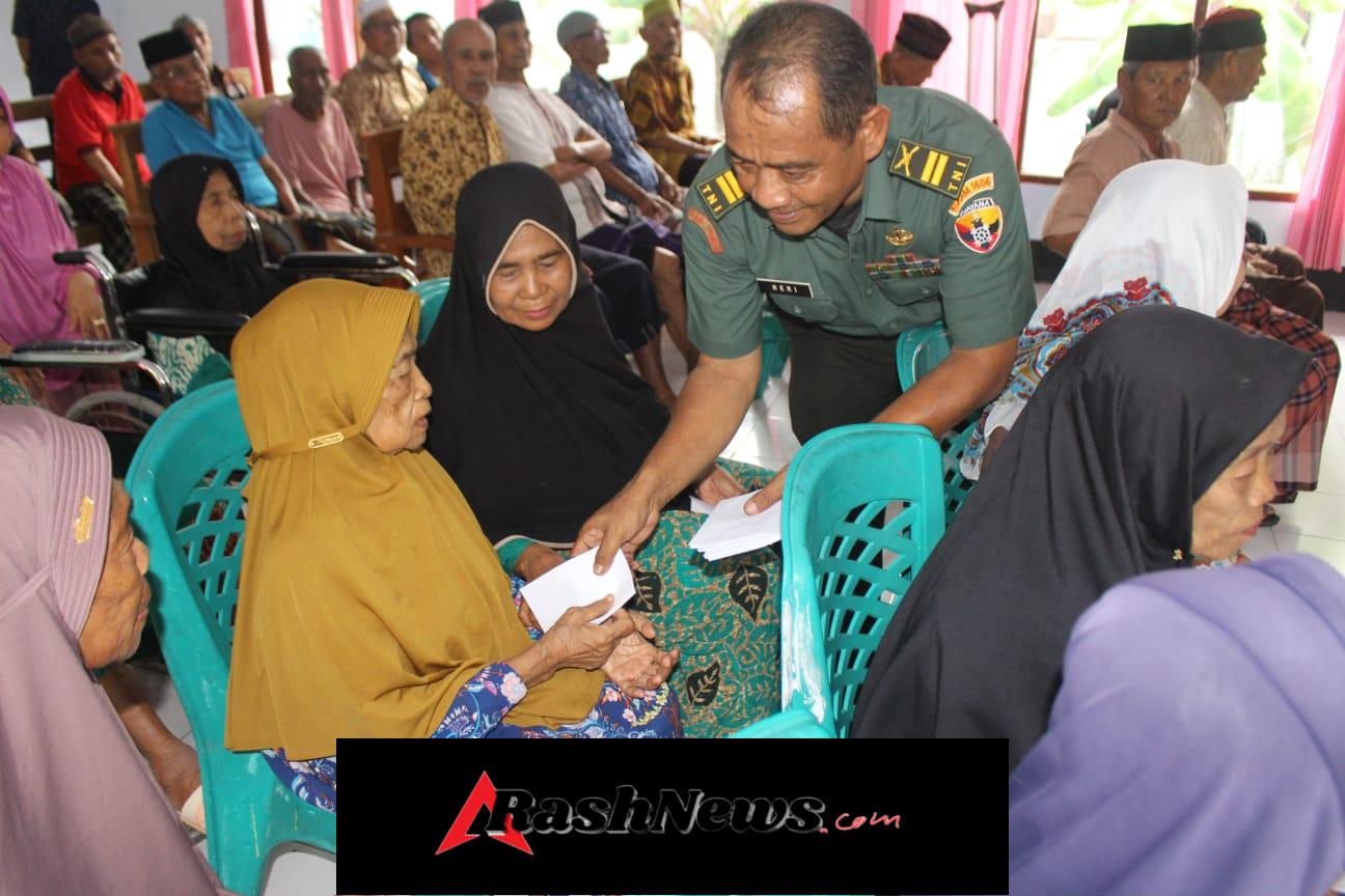 Kunjungan Dandim 1608/Bima Tingkatkan Semangat dan Moral Lansia di Panti Jompo
