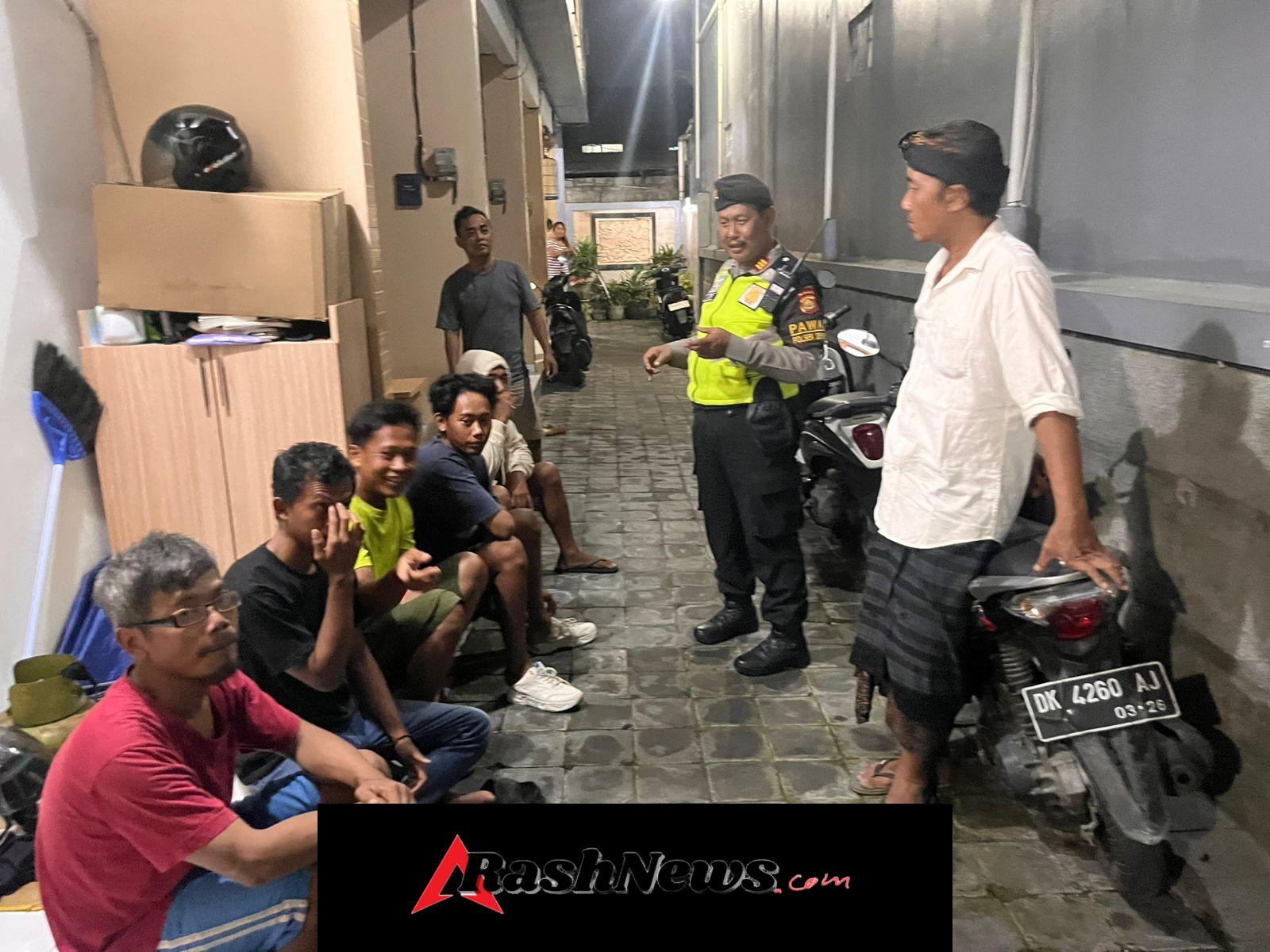 Patroli Subuh Polsek Denpasar Barat Antisipasi Balap Liar dan Gangguan Kamtibmas