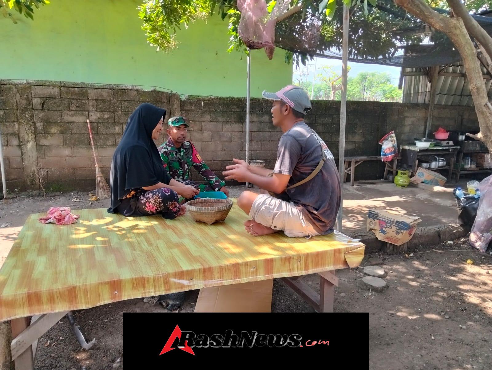 Koptu Amirudin Ajak Warga Desa Kiantar Jaga Kebersihan dan Ketertiban