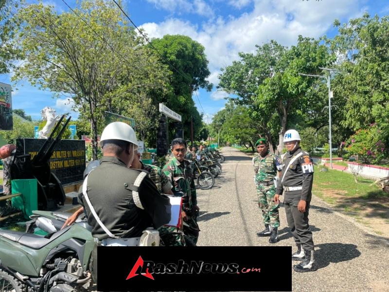 Kodim 1601/Sumba Timur Gelar Pemeriksaan Kendaraan untuk Tingkatkan Kesadaran Berlalu Lintas