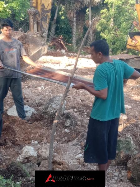 Babinsa Bersama Koperasi Desa Awasi Tahap Awal Pembangunan KDKMP Sakubatun