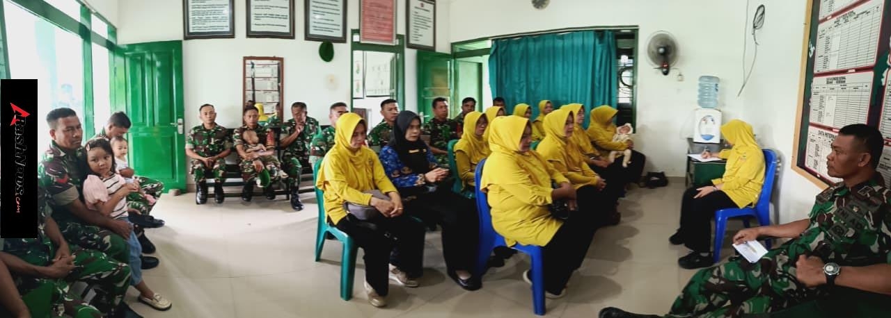 Perkuat Mental dan Keluarga Prajurit, Koramil 1614-03/Huu Gelar Pembinaan Bintal