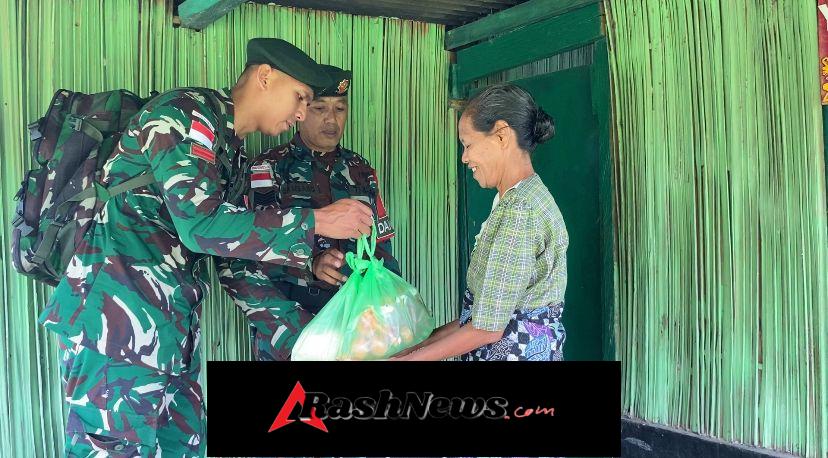Gotong Royong Pos Salore Yonarmed 12 Kostrad Ciptakan Lingkungan Bersih