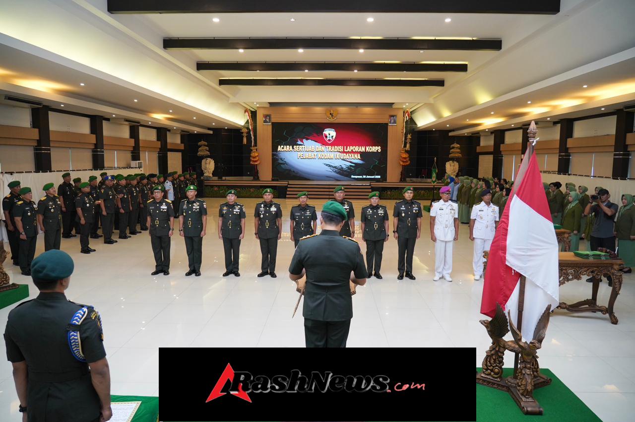 Pangdam IX/Udayana Pimpin Sertijab dan Tradisi Laporan Korps Pejabat Kodam IX/Udayana