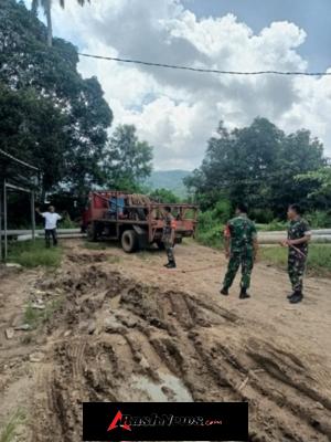 Dukung Pembangunan Desa, Babinsa Seteluk Rea Cek Lokasi KDKMP