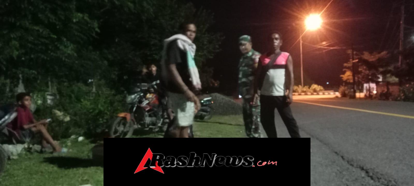 Patroli Malam Piket Koramil 1628-04/Poto Tano Berjalan Aman