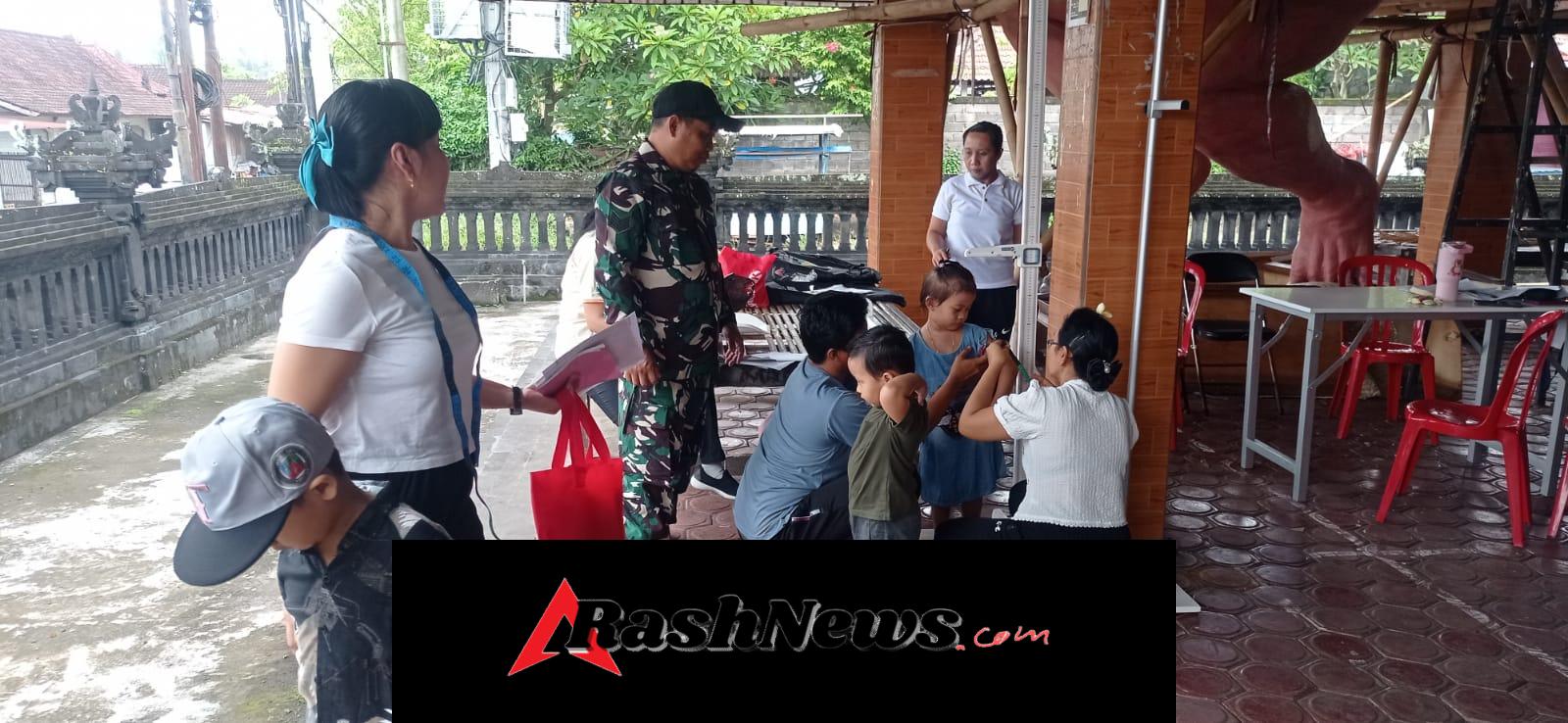 Babinsa Koramil Dawan Dampingi Posyandu Balita, Upaya Wujudkan Generasi Penerus Sehat Dan Kuat