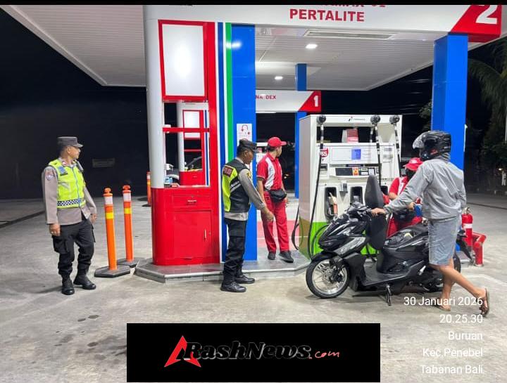 Cegah terjadinya Kriminalitas pada malam hari, Polsek Penebel laksanakan Patroli Blue Light