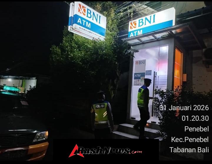 Antisipasi Gangguan Kamtibmas Polsek Penebel  Patroli Subuh
