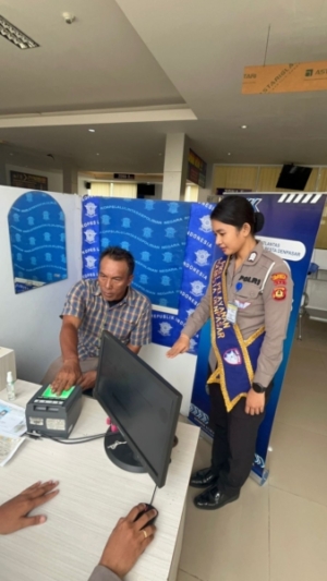 Polantas Menyapa, Pelayanan Humanis di Satpas Polresta Denpasar.