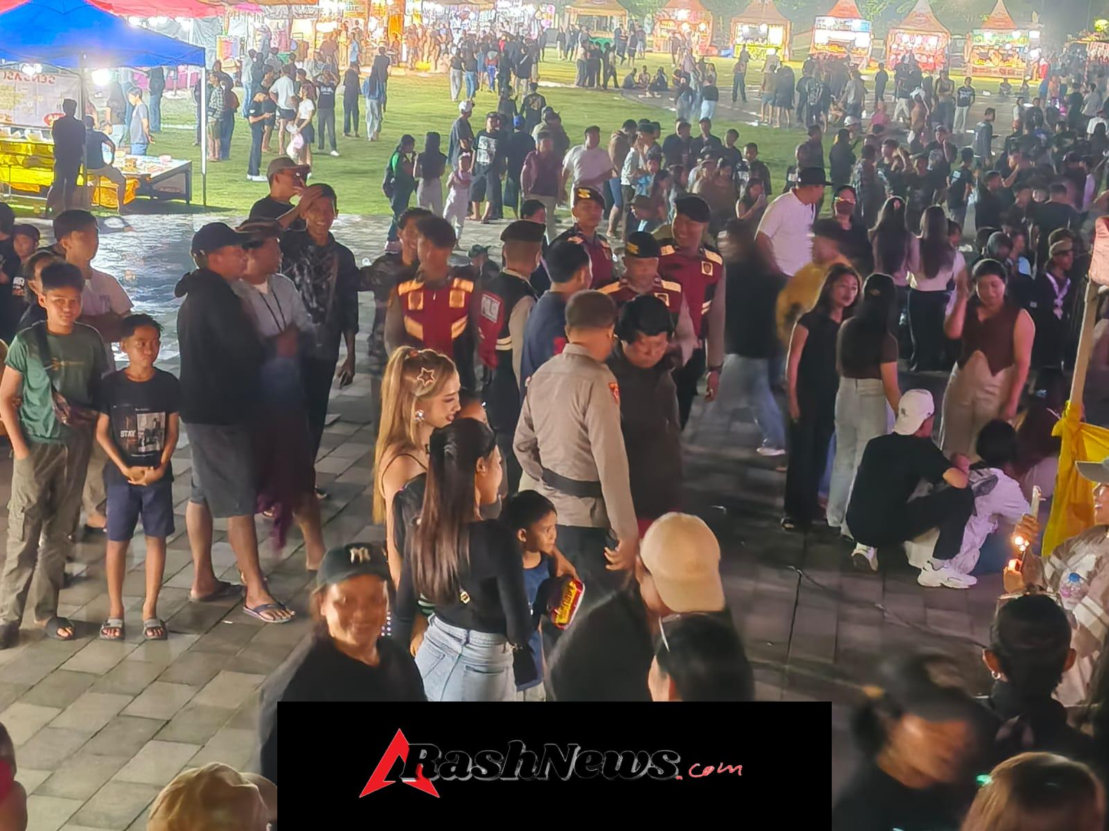 Polres Bangli Laksanakan Pengamanan Gebyar UMKM di Alun-Alun Bangli